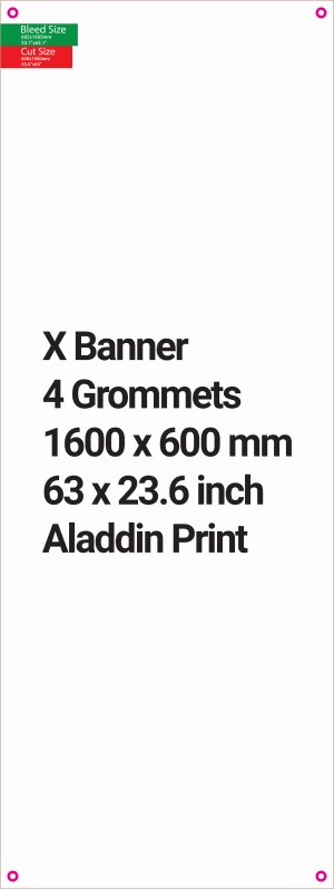 X Banner by Aladdin Print